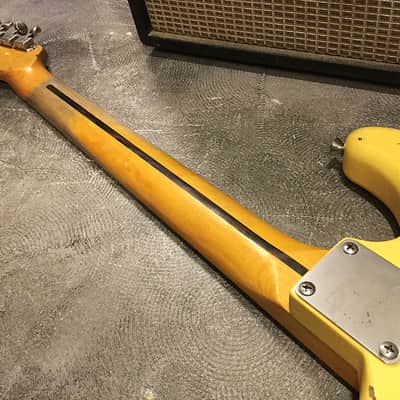 USA Relic Strat Style Electric Guitar Road Worn Yellow by Nate's Relic Guitars image 10