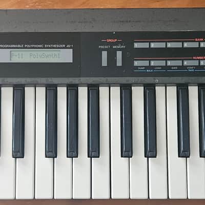 Roland Alpha Juno-1 49-Key Programmable Polyphonic Synthesizer 1985 - 1988 - Black image 1