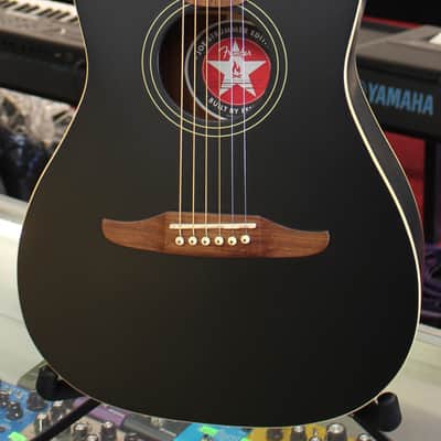 Fender Joe Strummer Campfire Acoustic Electric Guitar Black image 2