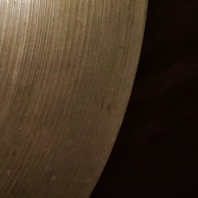 Zildjian 14" A. Zildjian Transition Stamp - small stamp Hi-Hat Cymbals (Pair)  1950s- Traditional image 5