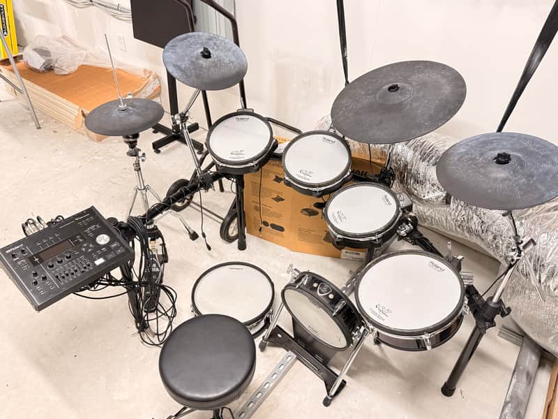 Roland TD-50K2 V-Drum Kit with Mesh Pads 2021 - Black image 1