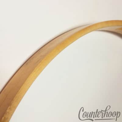 *Ludwig 14"1-Ply Solid Birds Eye Maple Wood Hoop/Rim Snare Drum Resonant 60s USA image 3