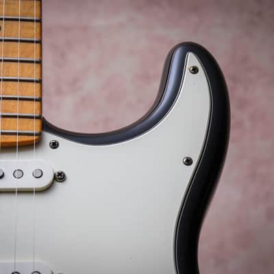 FENDER USA Custom Shop Deluxe Stratocaster AAA+ " Ebony Trans + Maple" (2012) image 8