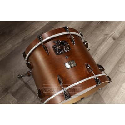 Canopus Yaiba 3pc Bop Drum Set Antique Brown Matte Lacquer imagen 3