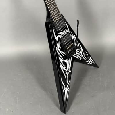 B.C. Rich Kerry King Signature KKV Tribal Flying V Black Korea image 9