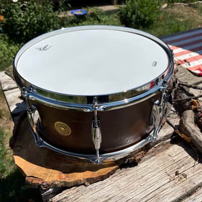 Gretsch Broadkaster 6.5x14 Snare Drum - Antique Maple Gloss image 4