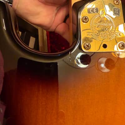 Fender 60th Anniversary Commemorative American Standard Stratocaster with Gold Hardware, Maple Fretboard 2014 - 2-Color Sunburst image 8