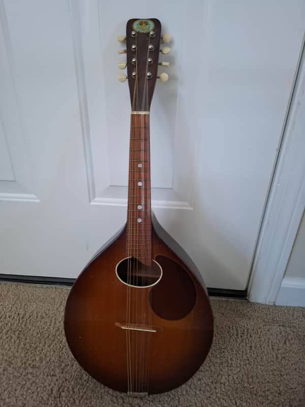 1940s Regal Sunburst Finish Flatback Mandolin image 1