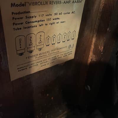 Fender Vibrolux Reverb  1965 image 6
