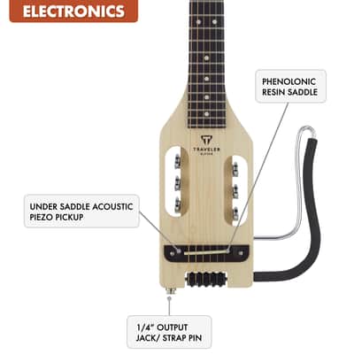 Traveler Guitar Ultra-Light Acoustic Travel Guitar (Maple) image 4