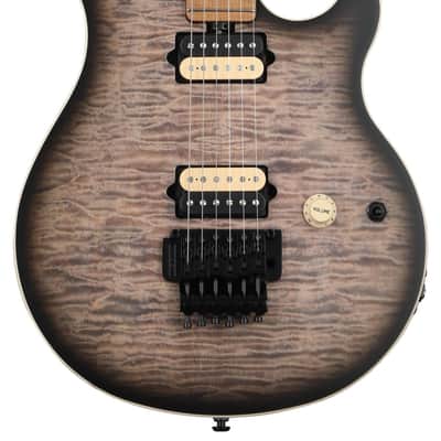 Ernie Ball Music Man Axis Electric Guitar - Charcoal Cloud Flame image 1