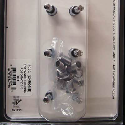 Grover 502C Rotogrip Locking Rotomatic Tuners 3 +3 Chrome Finish image 6