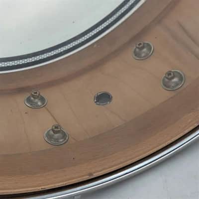 Used Premier Signia Maple Snare Drum 14x5 Piano White - Very Good image 6