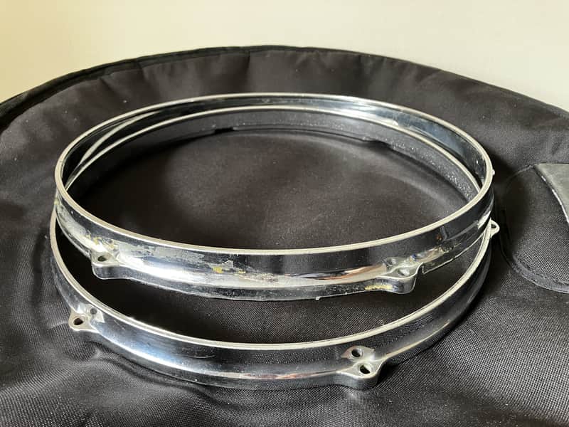 Gretsch Die Cast Hoop Rims for 13" tom with 6 lugs PAIR image 1
