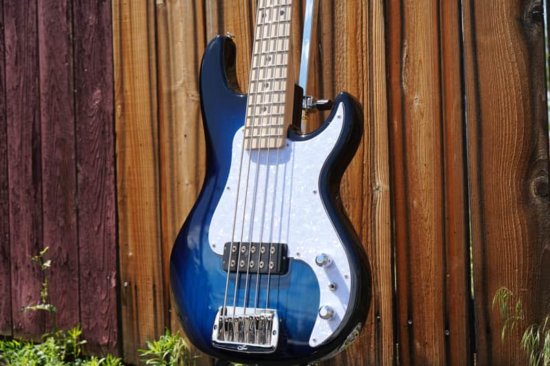 G&L USA Fullerton Deluxe Kiloton 5 Blueburst/Maple Neck 5-String Electric Bass Guitar w/ Deluxe Gig Bag (2025) image 1