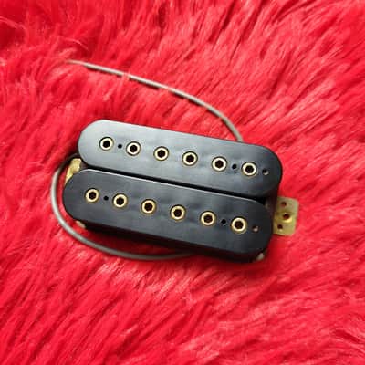 Gotoh (Goto) PAF Clone Pair - Used By Tokai, Burny, Fresher, etc...  1970's - 1980's - Double Black Bobbins - Double Gold Hex Pole - Made in Japan MIJ image 3