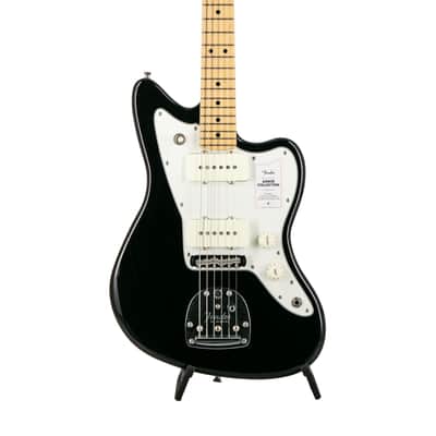 Fender Japan Junior Collection Jazzmaster Electric Guitar, Maple FB, Black, JD2201XXXX image 4