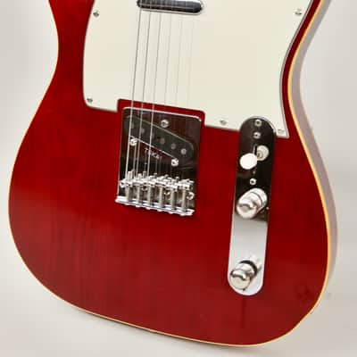 1981 Tokai TE-70WR Breezysound Telecaster MIJ See-Through Red 1-Piece Sen Body w/ OHSC image 4