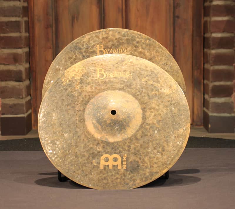 Meinl Byzance Extra Dry 14" Medium Hihat Cymbals - Used! image 1