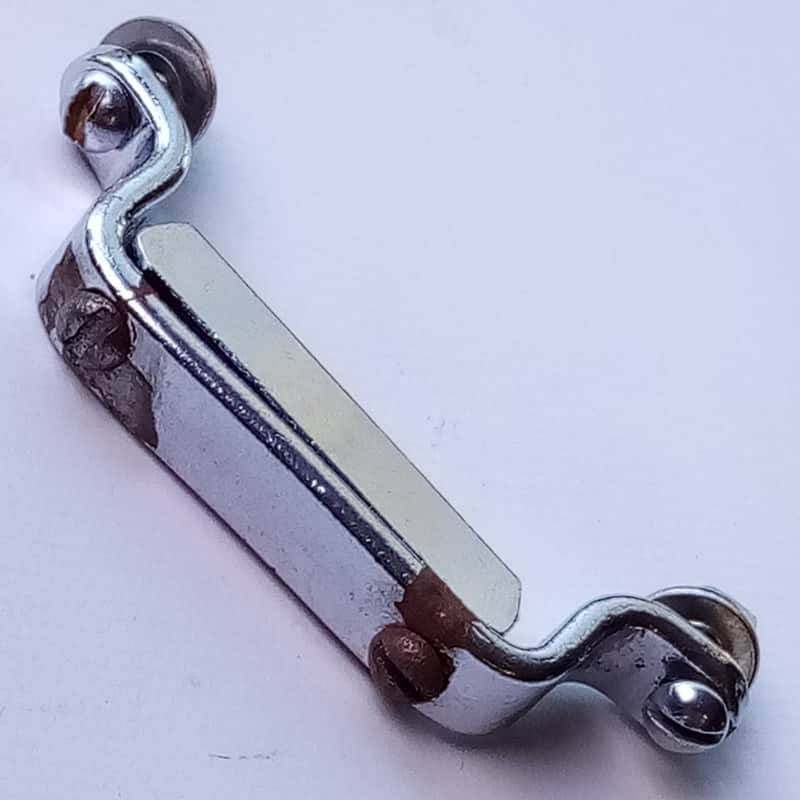 *Duplex Spirit St Louis Butt Plate Chrome 2 3/8" Vintage 30s Snare Drum Part USA image 1