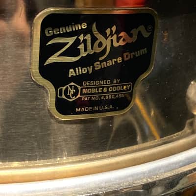 Zildjian/Noble & Cooley - 14x4 5/8" Snare Drum  1989 - Bronze Alloy, Rare! image 2