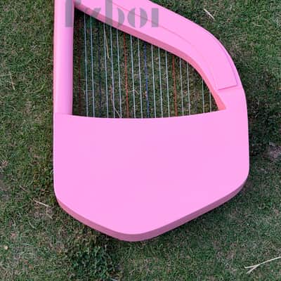 22 String Pink Lute Lyre Harp – Portable Celtic Folk Harp for Beginners, Meditation & Sound Healing image 5