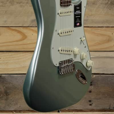 Fender American Professional II Stratocaster Electric Guitar Mystic Surf Green w/ Case & Rosewood Fretboard image 1