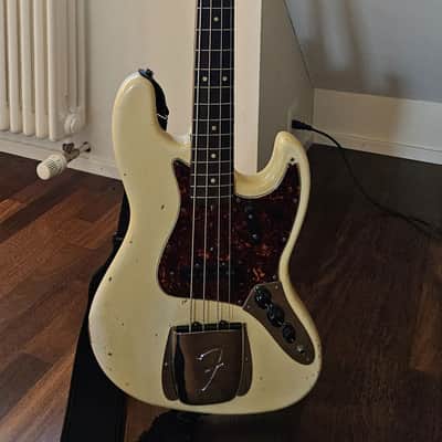 Fender Jazz Bass 1964 Olympic White w/ Original Case image 7