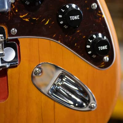 Fender Michael Landau Coma Stratocaster - Coma Red with Vintage-Style Navy Blue Hardshell Case - Demo image 12