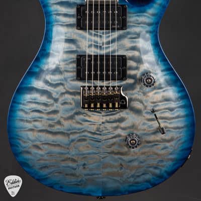 PRS Custom 24 Artist Top - Faded Indigo Blue Burst #425471 image 2