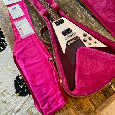 Gibson 1992 Yamano Order Flying V Cherry Fully Original with OHSC and All Docs image 8