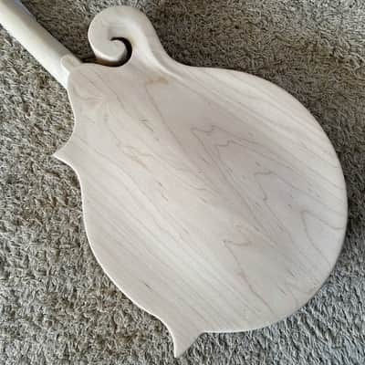 Semi Finished 8 String F Style Mandolin DIY Project, Spruce Top Body, Maple Neck, Rosewood Fingerboard image 4