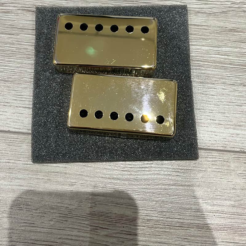 Hosco Guitar humbucker pickup gold cover set 49.2/52mm Gold