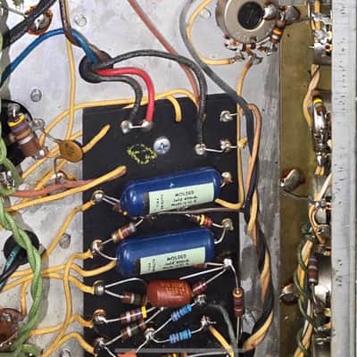 1968 Fender Deluxe Reverb Drip Edge Guitar Amp Silverface image 6