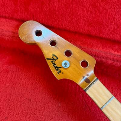 LEFTY! -Fender Precision bass neck 1972 - Maple original vintage USA left handed LH image 2