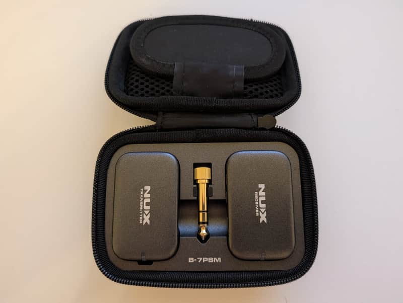 NUX B-7PSM Wireless In-Ear Monitor System (5.8GHz) — Complete with Case & Accessories image 1
