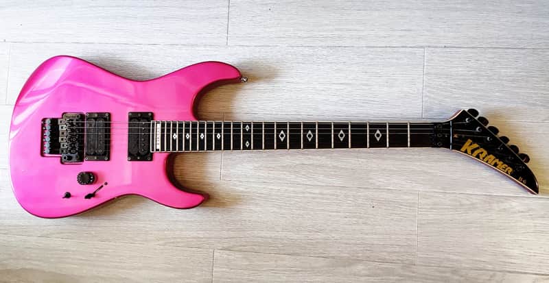 Kramer Glide B-6 (ESP made) end 1988 - 2nd half 1989 Flip Flop Magenta Metallic image 1