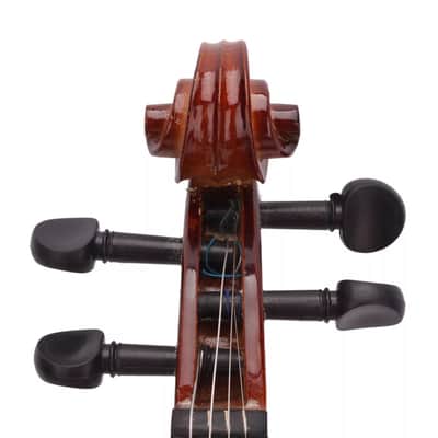 4/4 Full Size Beginner Violin Set – Natural Acoustic Violin with Case, Bow, Rosin & Bridge – Adult Starter Kit, Handmade Basswood Body image 3