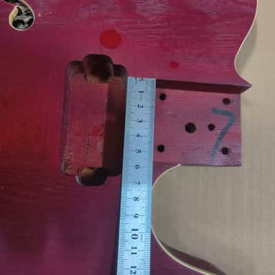 HH Red Thinline Telecaster Tele Style Guitar Body image 5
