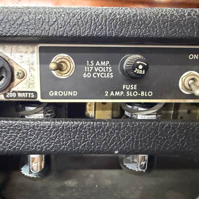 Fender Bandmaster 40-Watt 2-Channel Guitar Amp Head 1966 - Black Panel image 9