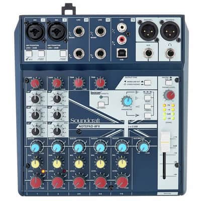 Soundcraft Notepad-8FX | 8-Channel Analog Mixer w/ USB I/O & FX. New with Full Warranty! image 11