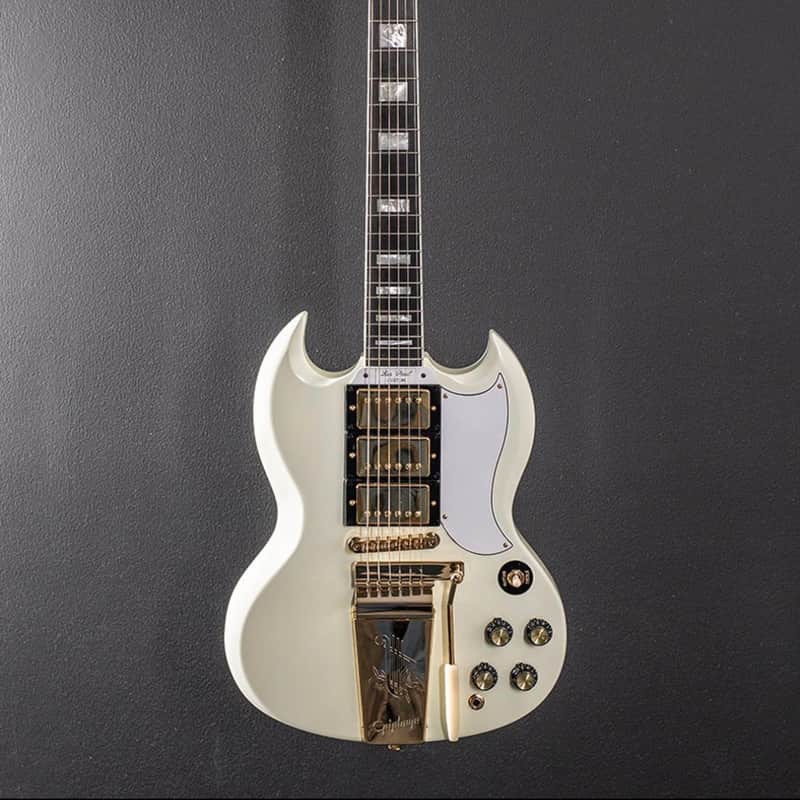 Epiphone "Inspired by Gibson Custom" '63 Les Paul SG Custom with Maestro Vibrola 2024 - Present - Classic White
