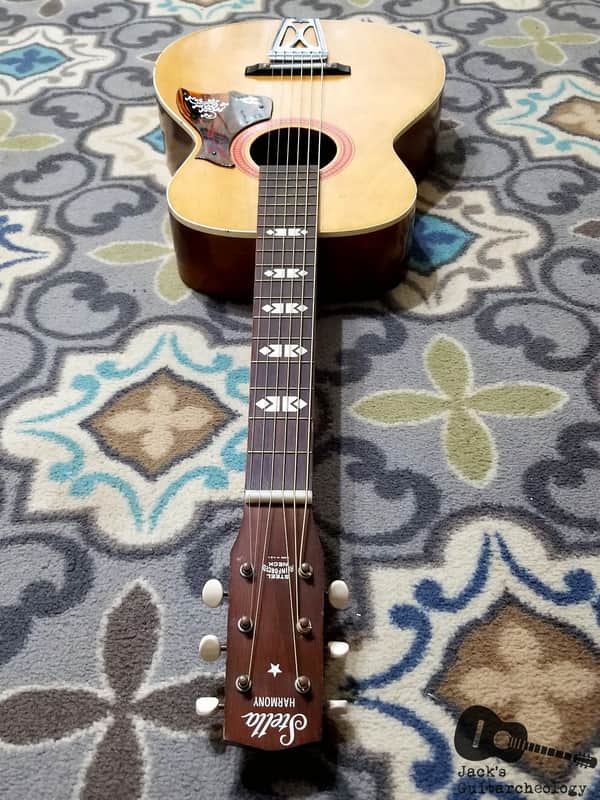 Harmony Stella H-928 Parlor Guitar (1960s, Natural) | Reverb