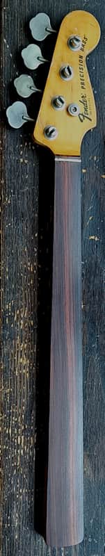 1977-78 Fender Fretless Precision Bass Neck, Rosewood Fingerboard, All Hardware Included image 1
