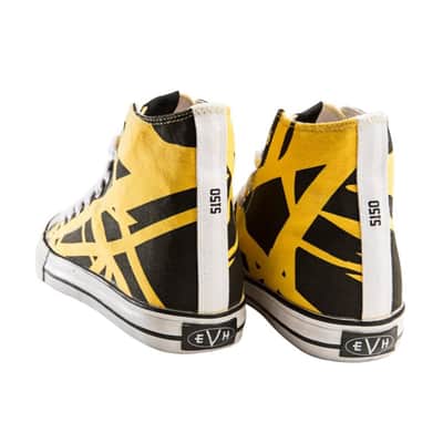 EVH Eddie Van Halen Yellow High Top Shoes - Size 8.5 image 2