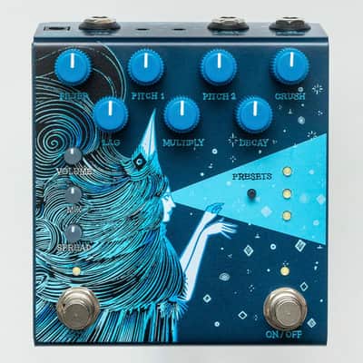 Old Blood Noise Endeavors Dark Star Stereo Soundscape Reverb Pedal 2024 - Blue- New! image 1