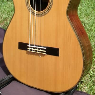 1986 Kazuo Yairi H-5 Hermann Hauser Model Classical Guitar - Natural+Hard Case image 2
