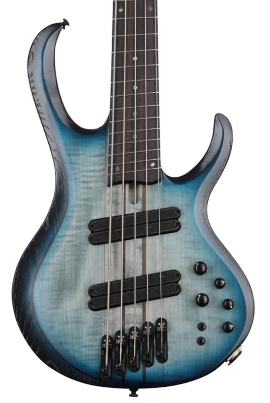 Ibanez BTB Bass Workshop Multi-scale 5-string Electric Bass - Cosmic Blue Starburst Low-gloss image 1
