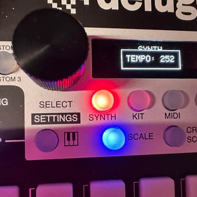 Synthstrom Audible Deluge 64-Voice Desktop Synthesizer with OLED Display 2022 - Present - Black image 10