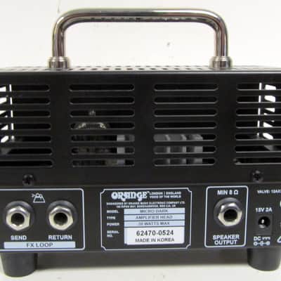 Used Orange Micro Dark 20-Watt Guitar Amp Head VGC image 4